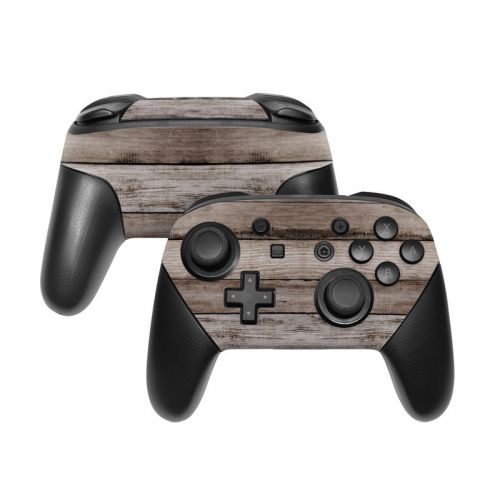 Barn Wood Nintendo Switch Pro Controller Skin