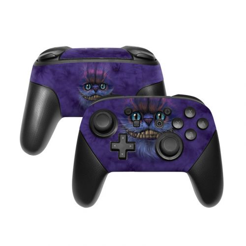 Cheshire Grin Nintendo Switch Pro Controller Skin