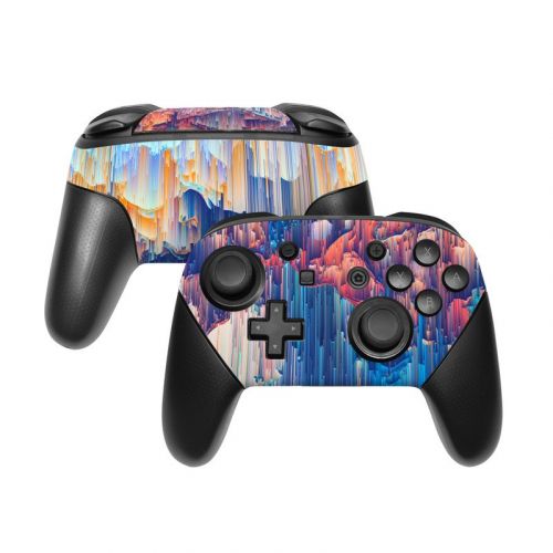 Cloud Glitch Nintendo Switch Pro Controller Skin