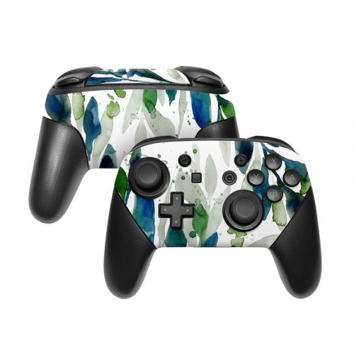 Floating Leaves Nintendo Switch Pro Controller Skin