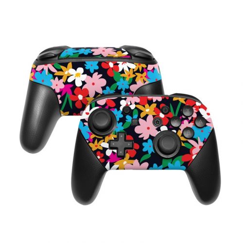 Flower Field Nintendo Switch Pro Controller Skin