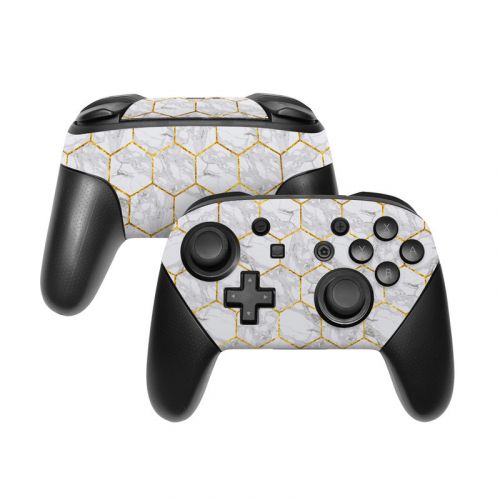 Honey Marble Nintendo Switch Pro Controller Skin