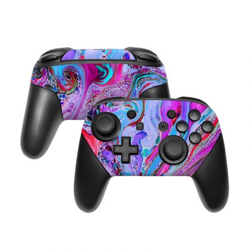 Marbled Lustre Nintendo Switch Pro Controller Skin