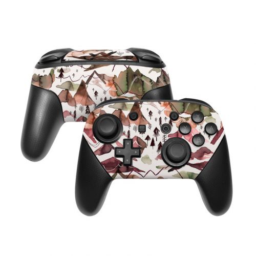 Red Mountains Nintendo Switch Pro Controller Skin