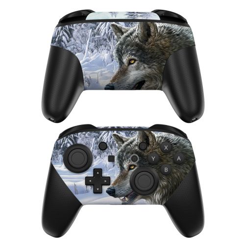 Snow Wolves Nintendo Switch Pro Controller Skin