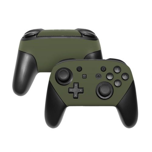 Solid State Olive Drab Nintendo Switch Pro Controller Skin