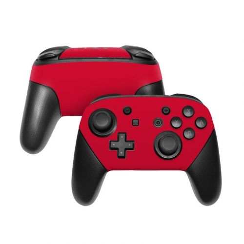 Solid State Red Nintendo Switch Pro Controller Skin