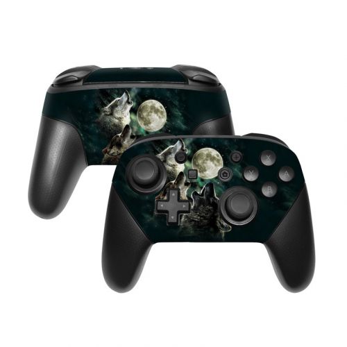 Three Wolf Moon Nintendo Switch Pro Controller Skin