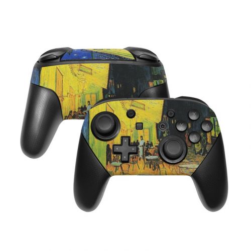 Cafe Terrace At Night Nintendo Switch Pro Controller Skin