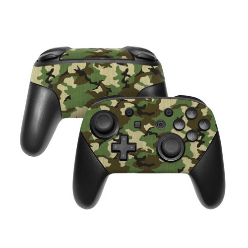 Woodland Camo Nintendo Switch Pro Controller Skin