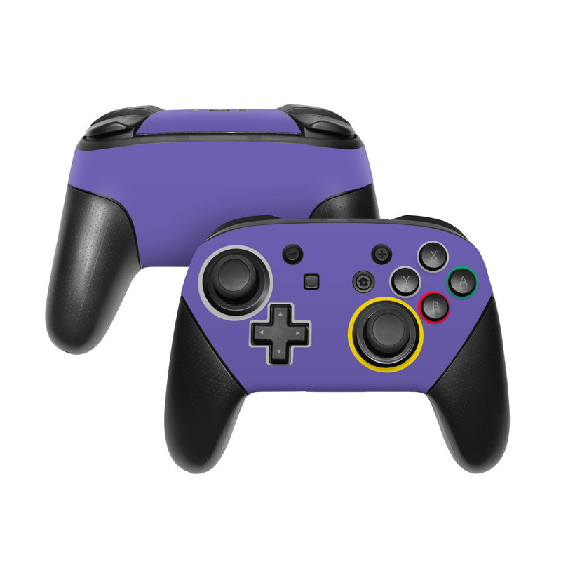 Nintendo Switch Pro Controller Skin design, with purple colors