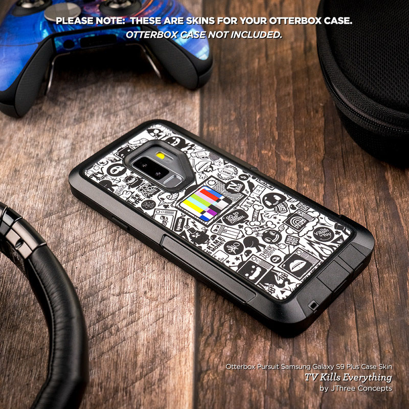 Black Gold OtterBox Pursuit S9 Plus Case Skin |