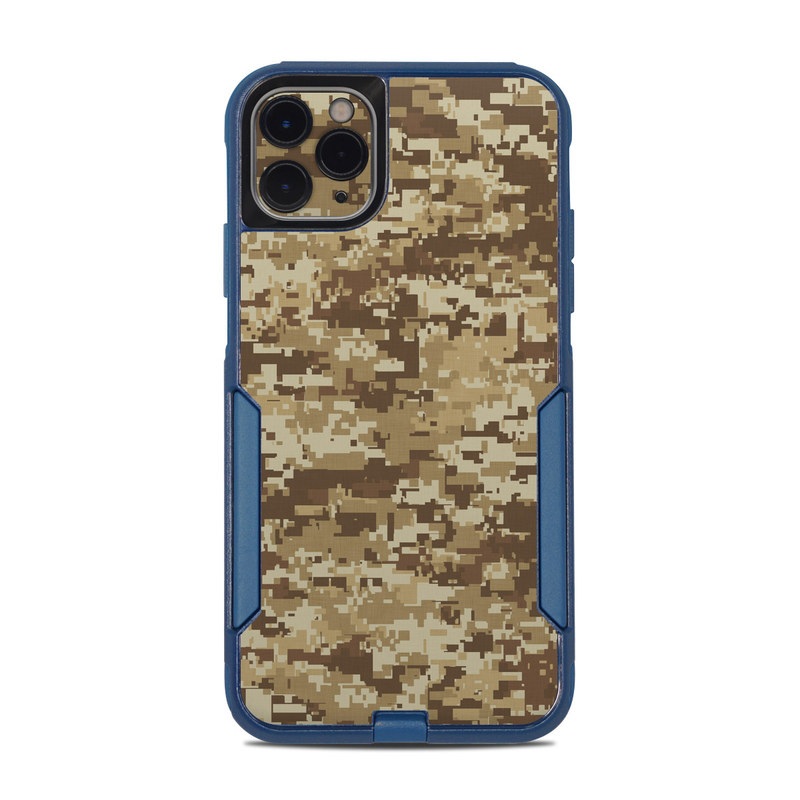 OtterBox Commuter iPhone 11 Pro Max Case Skin design of Military camouflage, Brown, Pattern, Camouflage, Wall, Beige, Design, Textile, Uniform, Flooring, with brown colors