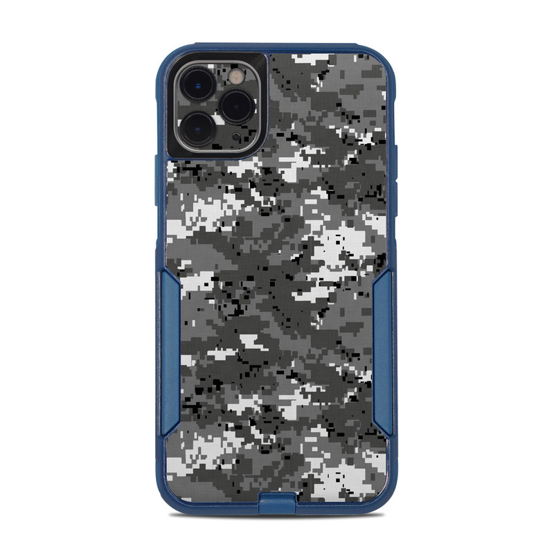 OtterBox Commuter iPhone 11 Pro Max Case Skin design of Military camouflage, Pattern, Camouflage, Design, Uniform, Metal, Black-and-white, with black, gray colors