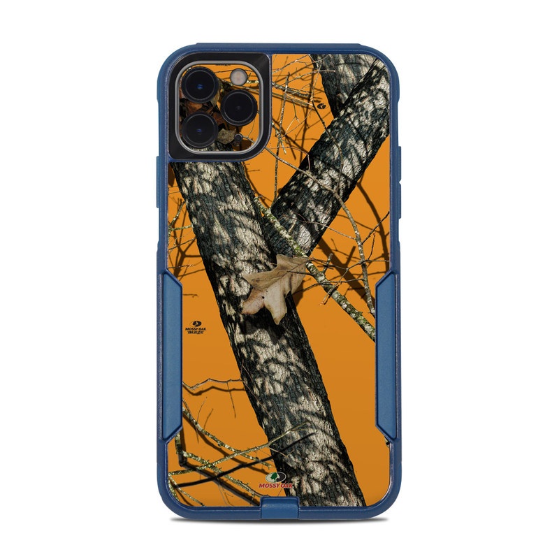OtterBox Commuter iPhone 11 Pro Max Case Skin design of Tree, Branch, Canoe birch, Woody plant, Plant, Leaf, Adaptation, Wildlife, Trunk, Birch family, with green, black, gray, red colors