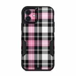 Pink Plaid OtterBox Commuter iPhone 12 Case Skin