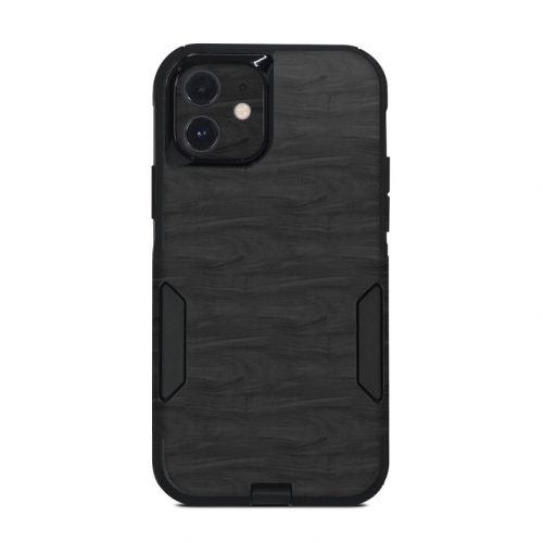 Black Woodgrain OtterBox Commuter iPhone 12 Case Skin