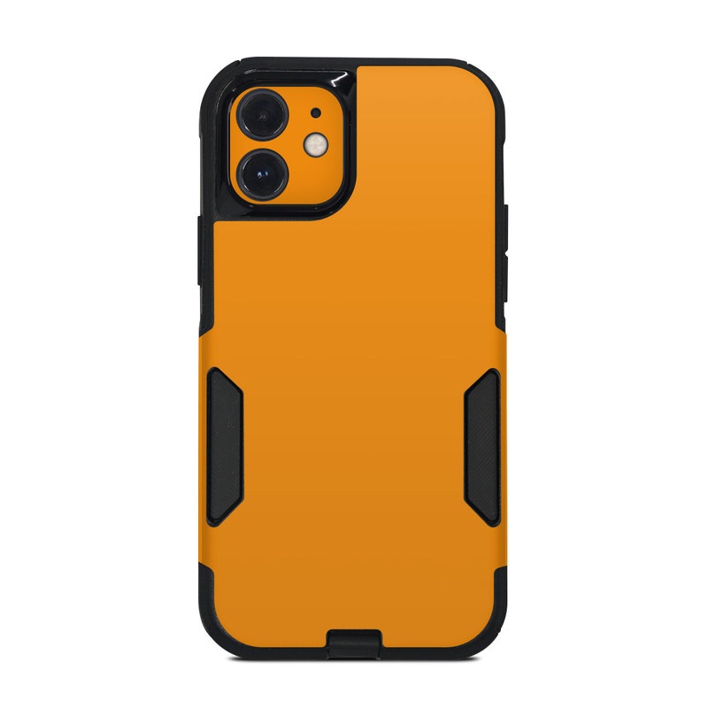 OtterBox Commuter iPhone 12 Case Skin design of Orange, Yellow, Brown, Text, Amber, Font, Peach, with orange colors
