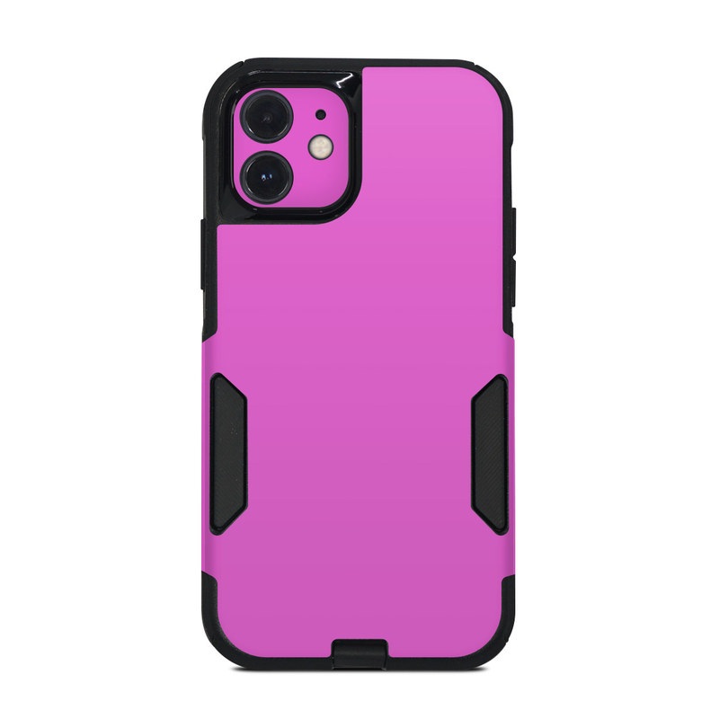 OtterBox Commuter iPhone 12 Case Skin design of Violet, Pink, Purple, Red, Lilac, Magenta, Blue, Lavender, Text, Sky, with pink colors