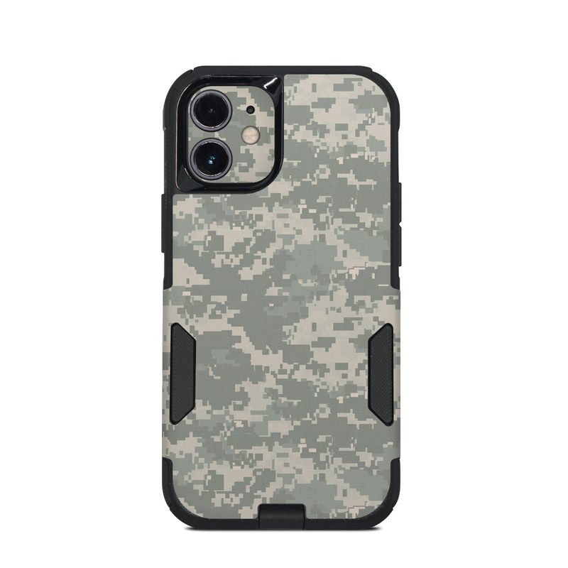 OtterBox Commuter iPhone 12 mini Case Skin design of Military camouflage, Green, Pattern, Uniform, Camouflage, Design, Wallpaper, with gray, green colors