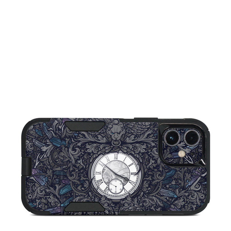 OtterBox Commuter iPhone 12 mini Case Skin design of Blue, Pattern, Psychedelic art, Design, Circle, Art, Font, Graphic design, Visual arts, Illustration, with black, gray colors