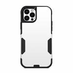 Solid State White OtterBox Commuter iPhone 12 Pro Case Skin