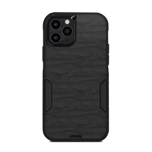 Black Woodgrain OtterBox Commuter iPhone 12 Pro Case Skin
