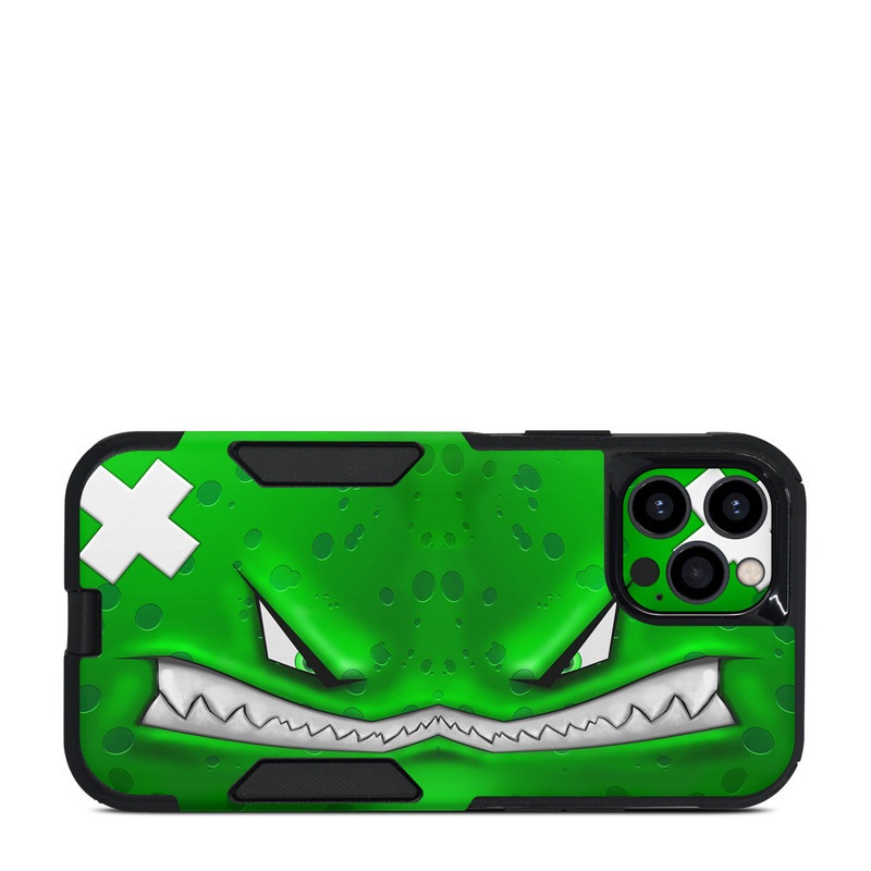OtterBox Commuter iPhone 12 Pro Case Skin design of Green, Font, Animation, Logo, Graphics, Games, with green, white colors