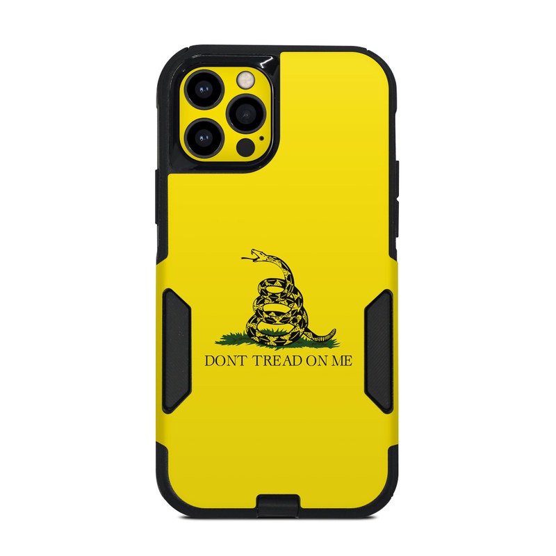 OtterBox Commuter iPhone 12 Pro Case Skin design of Yellow, Font, Logo, Graphics, Illustration, with orange, black, green colors