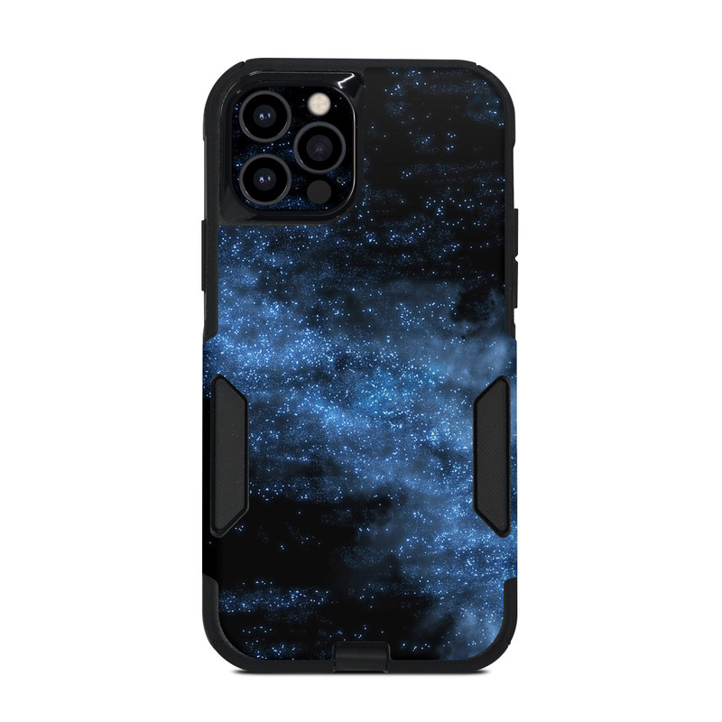 OtterBox Commuter iPhone 12 Pro Case Skin design of Sky, Atmosphere, Black, Blue, Outer space, Atmospheric phenomenon, Astronomical object, Darkness, Universe, Space, with black, blue colors