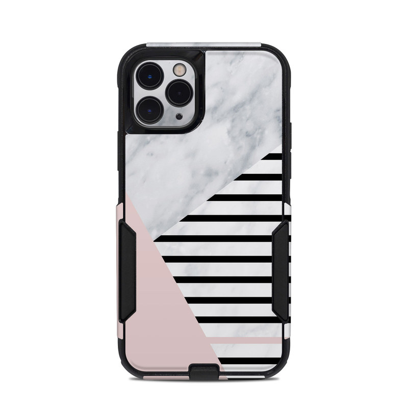 OtterBox Commuter iPhone 11 Pro Case Skin design of White, Line, Architecture, Stairs, Parallel, with gray, black, white, pink colors