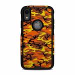 Orange Camo OtterBox Commuter iPhone XR Case Skin