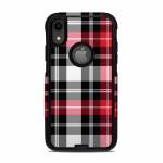 Red Plaid OtterBox Commuter iPhone XR Case Skin