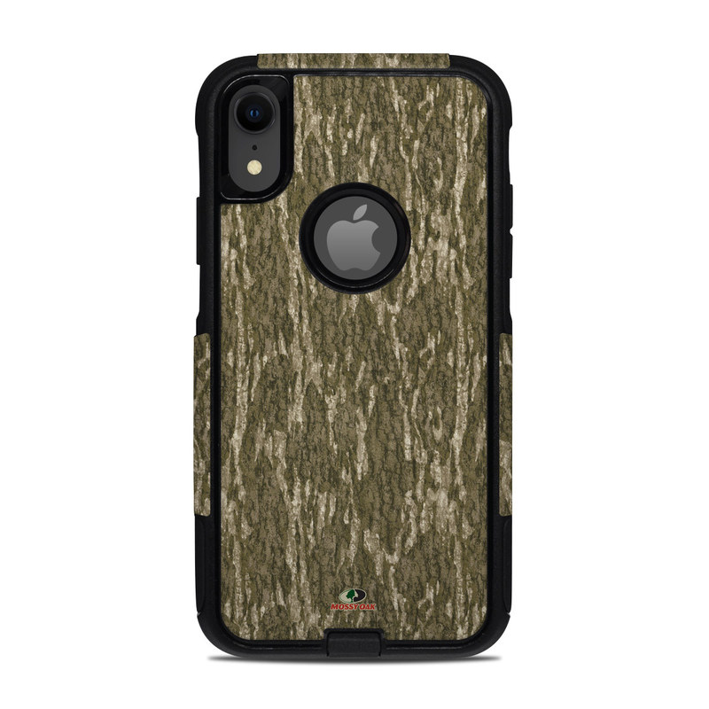 OtterBox Commuter iPhone XR Case Skin design of Grass, Brown, Grass family, Plant, Soil with black, red, gray colors