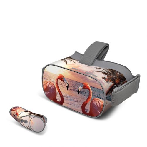 Flamingo Palm Oculus Go Skin