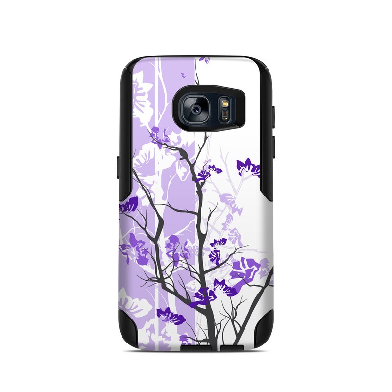  Skin design of Branch, Purple, Violet, Lilac, Lavender, Plant, Twig, Flower, Tree, Wildflower, with white, purple, gray, pink, black colors