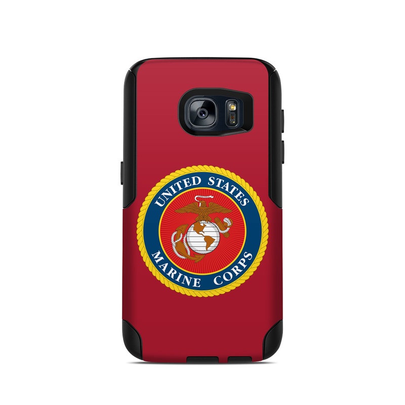 OtterBox Commuter Galaxy S7 Case Skin design of Emblem, Logo, Badge, Symbol, Circle, Crest, Trademark, Brand, with red, blue, black, green, orange, gray colors