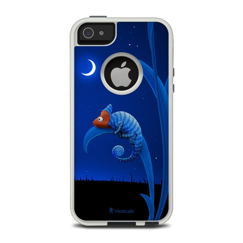 OtterBox Commuter iPhone 5 Case Skin design of Organism, Astronomical object, Space, Illustration, Night, Graphics, with black, blue, orange colors