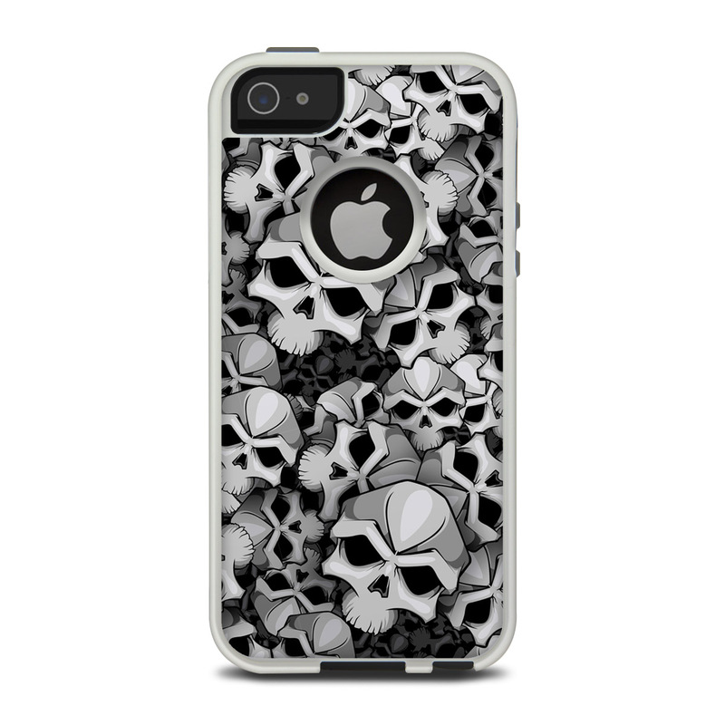 OtterBox Commuter iPhone 5 Case Skin design of Pattern, Black-and-white, Monochrome, Ball, Football, Monochrome photography, Design, Font, Stock photography, Photography, with gray, black colors