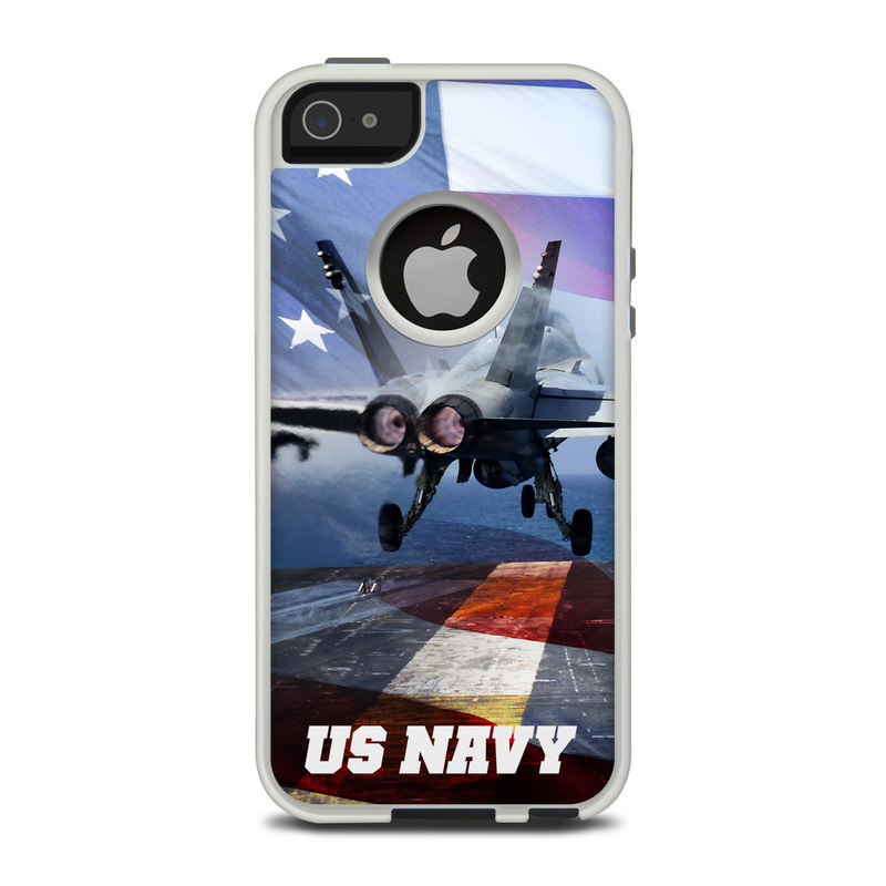 OtterBox Commuter iPhone 5 Case Skin design of Airplane, Aircraft, Aviation, Vehicle, Airline, Aerospace engineering, Air travel, Air force, Sky, Flight, with gray, black, blue, purple colors