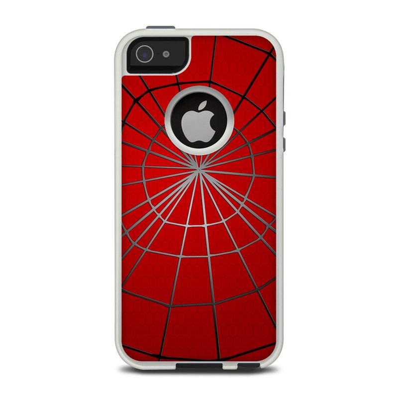 OtterBox Commuter iPhone 5 Case Skin design of Red, Symmetry, Circle, Pattern, Line, with red, black, gray colors