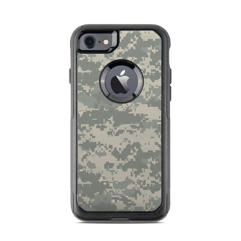 OtterBox Commuter iPhone 8 Case Skin design of Military camouflage, Green, Pattern, Uniform, Camouflage, Design, Wallpaper, with gray, green colors