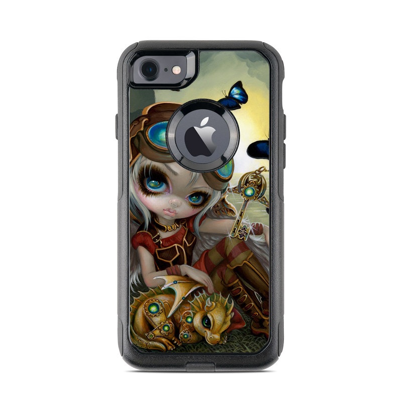 OtterBox Commuter iPhone 8 Case Skin design of Cg artwork, Illustration, Fictional character, Art, Mythology, Games, Massively multiplayer online role-playing game, with black, green, red, yellow, brown, blue colors