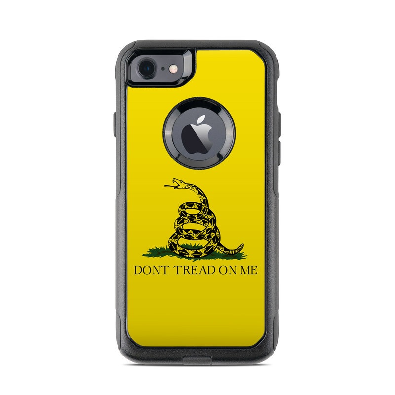 OtterBox Commuter iPhone 8 Case Skin design of Yellow, Font, Logo, Graphics, Illustration, with orange, black, green colors