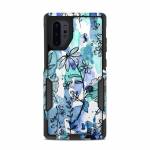 Blue Ink Floral OtterBox Commuter Galaxy Note 10 Plus Case Skin