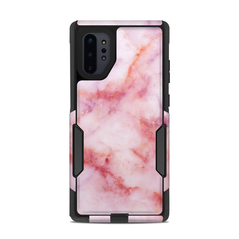 OtterBox Commuter Galaxy Note 10 Plus Case Skin design of Pink, Skin, Flesh, Textile, Fur, with pink, red, white, purple, orange colors