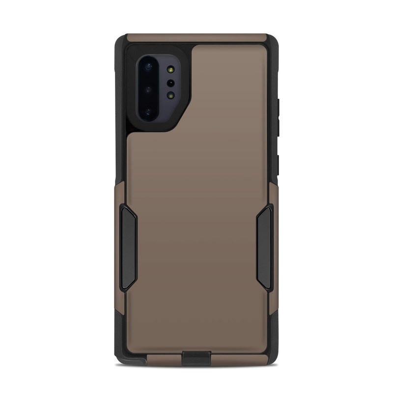 OtterBox Commuter Galaxy Note 10 Plus Case Skin design of Brown, Text, Beige, Material property, Font, with brown colors