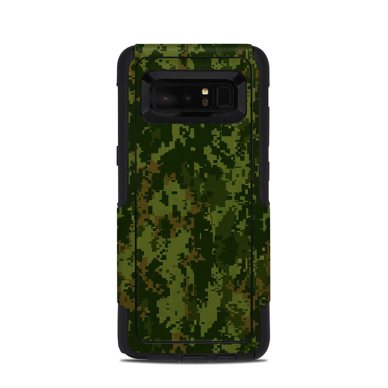 OtterBox Commuter Galaxy Note 8 Case Skin design of Military camouflage, Green, Pattern, Uniform, Camouflage, Clothing, Design, Leaf, Plant, with green, brown colors