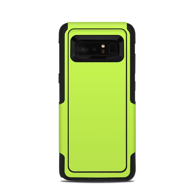 OtterBox Commuter Galaxy Note 8 Case Skin design of Green, Yellow, Text, Leaf, Font, Grass with green colors