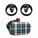 Turquoise Plaid Oculus Quest Skin